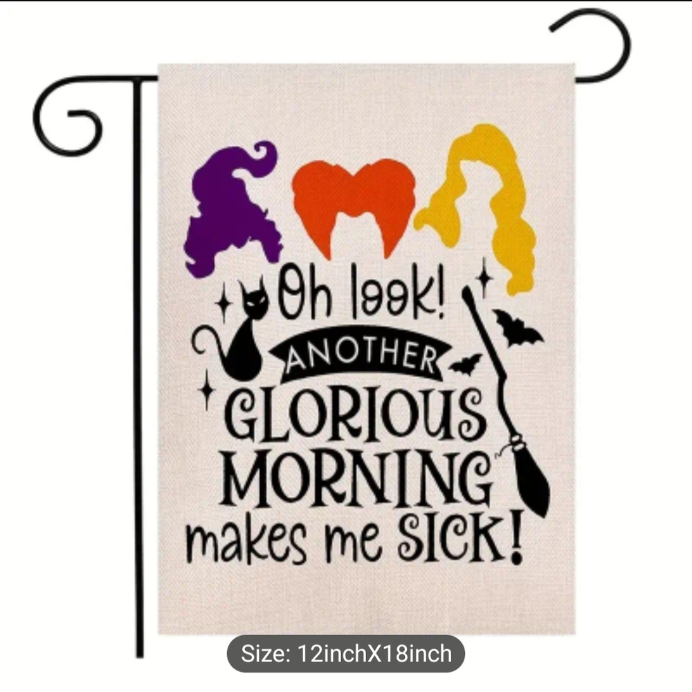 Hocus Pocus Garden Flag